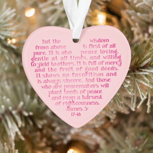 Wisdom from Above Personalized Scripture Ornament (Tree)