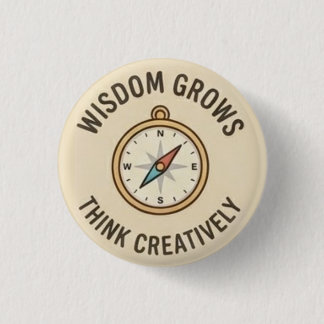 Wisdom Growth — Think Creatively Button