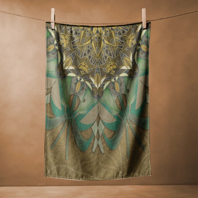 Wisdom in cordiality Anthophila Beach Towel (Creator Uploaded)