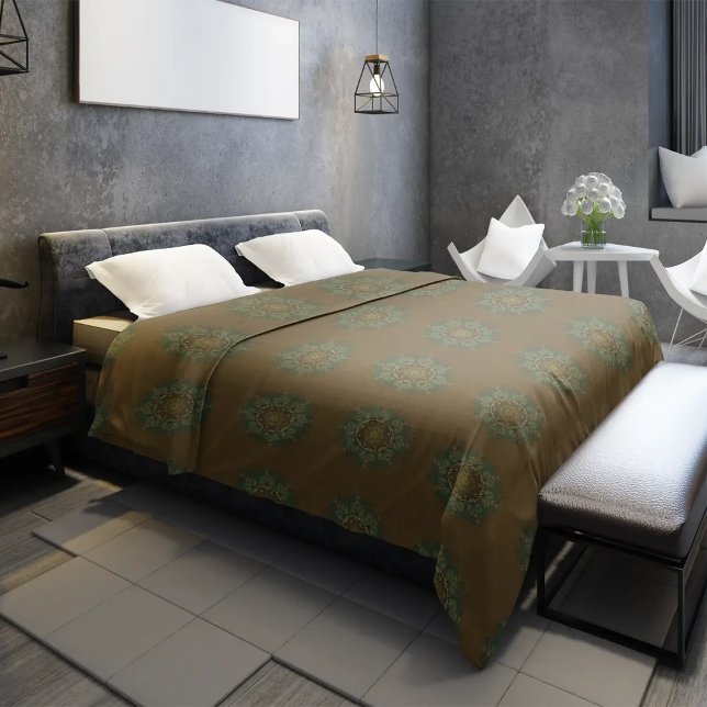 Wisdom in cordiality Anthophila pattern Duvet Cover (Creator Uploaded)