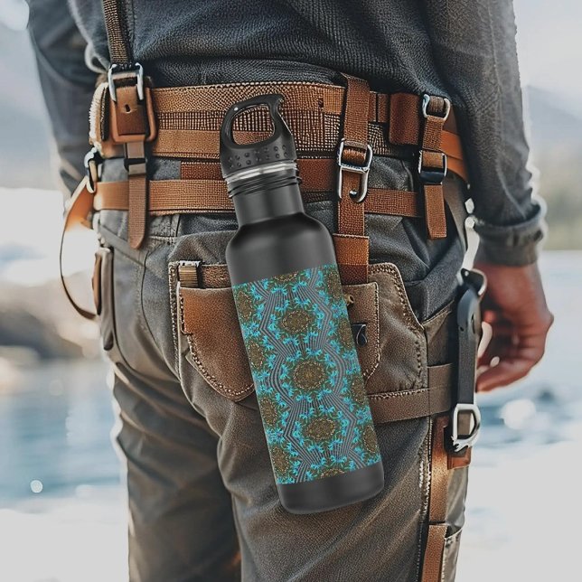 Wisdom in cordiality Anthophila Stainless Steel Water Bottle (Creator Uploaded)