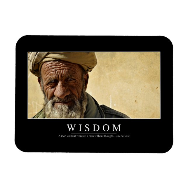 Wisdom: Inspirational Quote 2 Magnet (Horizontal)