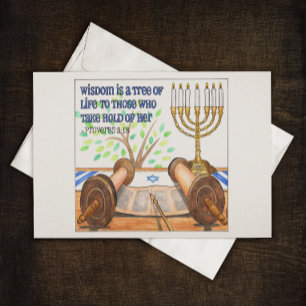 Wisdom is a Tree of Life Inspirational Postcard