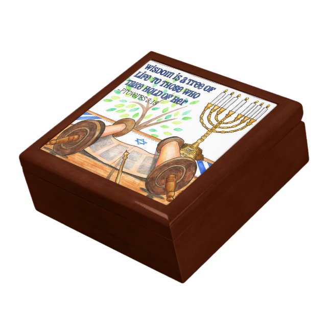 Wisdom is a Tree of Life Jewelry Box (Side)