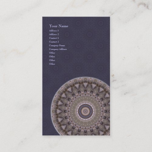 Wisdom Mandala â€¢ Vertical Business Card