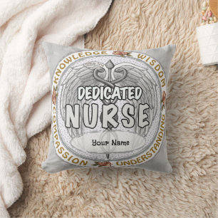 Wisdom nurse throw pillow