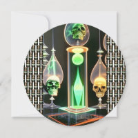 Wisdom of the Skulls - AI Fantasy Art Print Sci-Fi