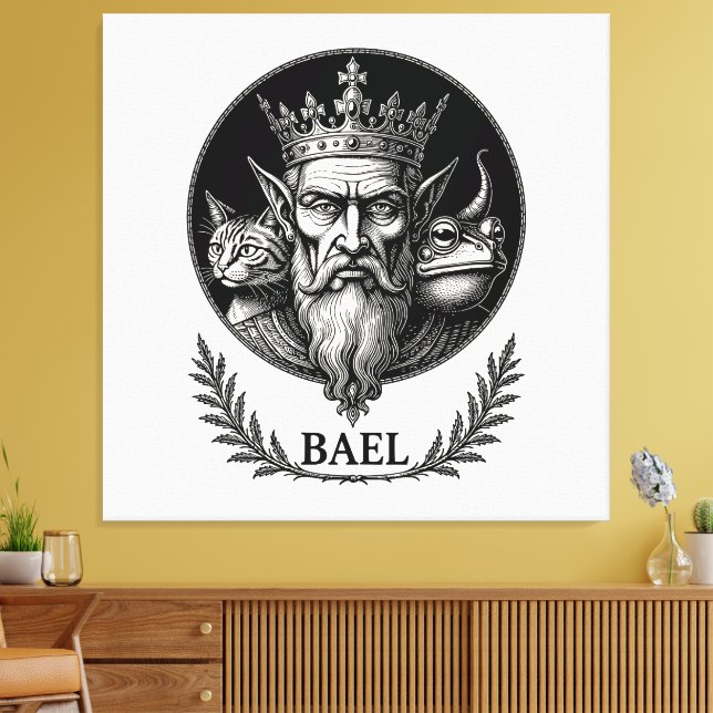 Wisdom of the Triple Gaze Of Bael Canvas Print (Insitu(LivingRoom))