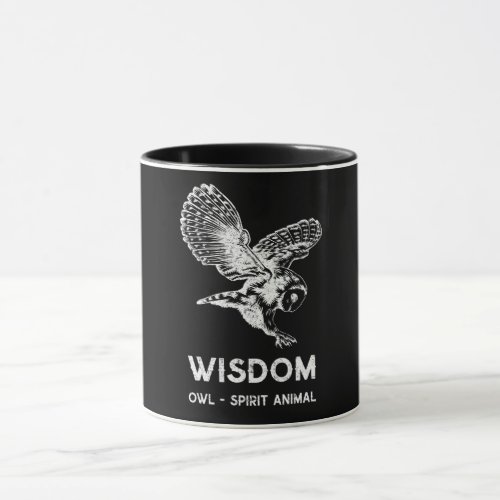 Wisdom owl spirit animal mug