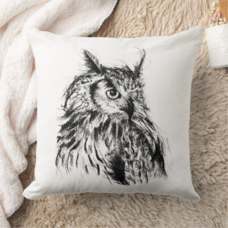 Wisdom Owl Throw Pillow