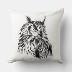 Wisdom Owl Throw Pillow