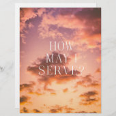 Wisdom Poster How may I serve? (Front/Back)