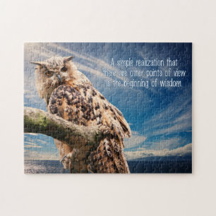 Wisdom Quote Owl puzzle
