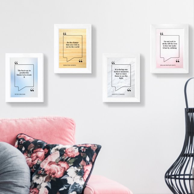 Wisdom Quotes of The day1 Wall Art Sets (Livingroom)