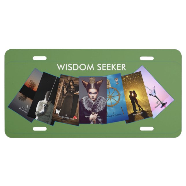 Wisdom Seeker Windsong Tarot Front License Plate (Front)