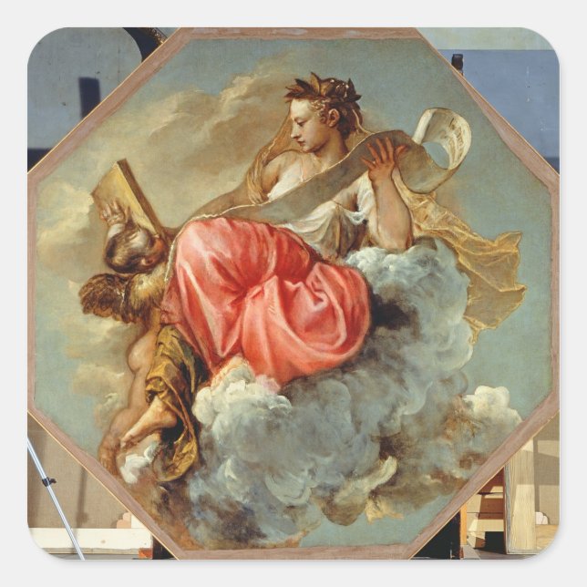 Wisdom Square Sticker (Front)