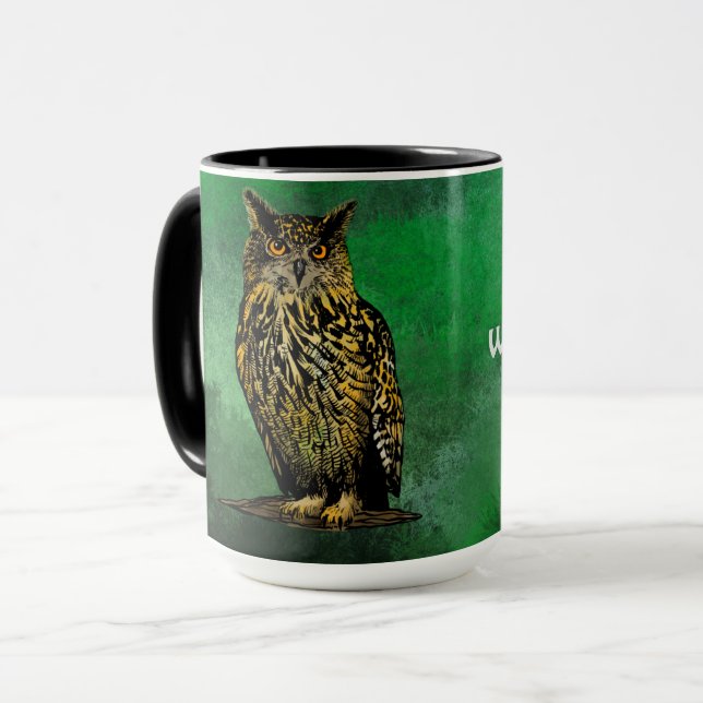 Wise advice Owl Mug (Front Left)