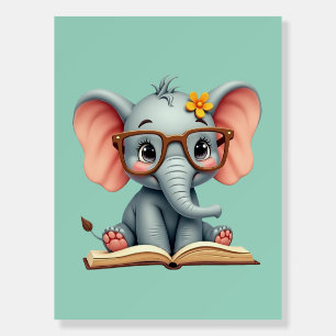 Wise Baby Elephant Foam Board