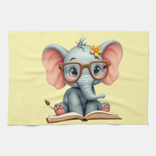 Wise Baby Elephant Kitchen Towel