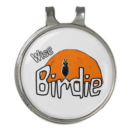 Wise birdie   golf hat clip