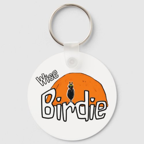 Wise birdie  keychain