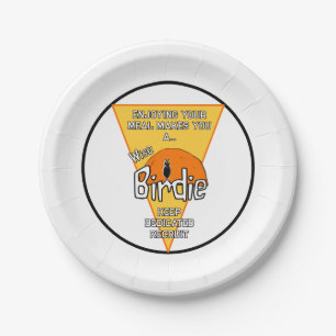 Wise birdie paper plates