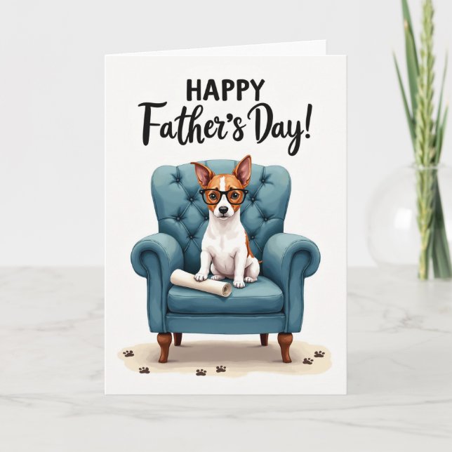 Wise Canine Fathers Day Card (Front)