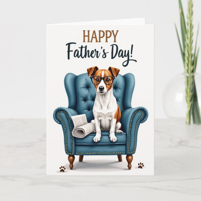 Wise Dog Fathers Day Card (Front)