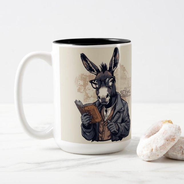 Wise Donkey — Mug (With Donut)