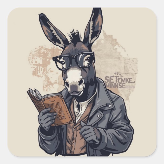  Wise Donkey — Sticker (Front)