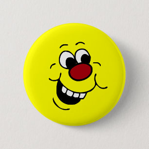 Wise Face Grumpey Button