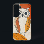 Wise Gaze Owl Phone Case<br><div class="desc">With wide,  curious eyes and warm earthy tones,  this abstract owl design adds a playful yet wise energy to your phone.</div>