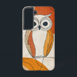 Wise Gaze Owl Phone Case<br><div class="desc">With wide,  curious eyes and warm earthy tones,  this abstract owl design adds a playful yet wise energy to your phone.</div>