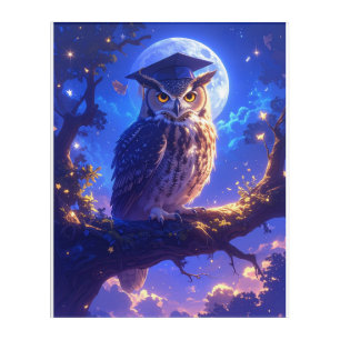 Wise Graduation Owl Acrylic Wall Art