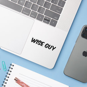 Wise Guy Text Logo Custom-Cut Vinyl Sticker