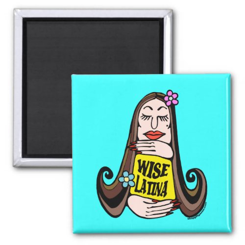 Wise Latina Woman Magnet