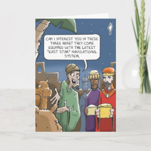 Wise Men Always Get Directions Holiday Card