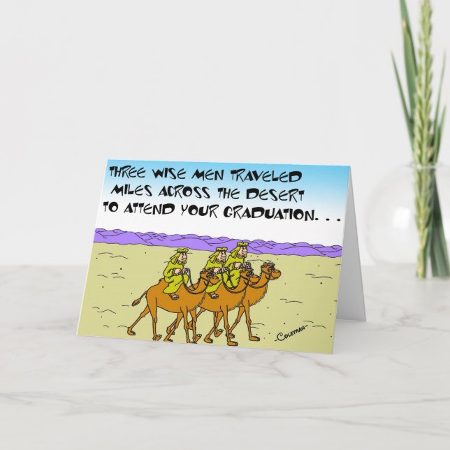 Wise Men At Graduation Card (Front)