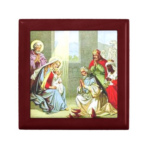 Wise Men At The Nativity Gift Box