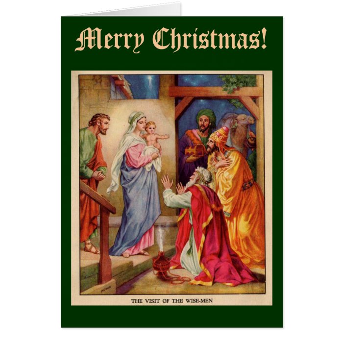Wise Men Christmas Card, with Bible Verse