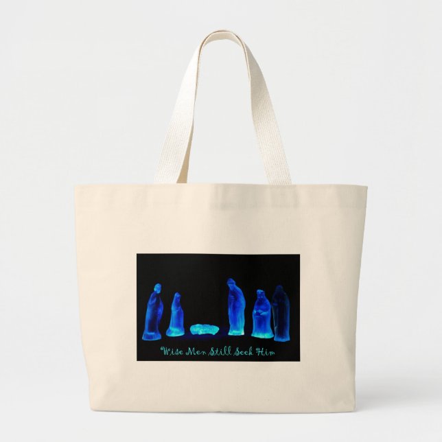 Wise Men Large Tote Bag (Front)