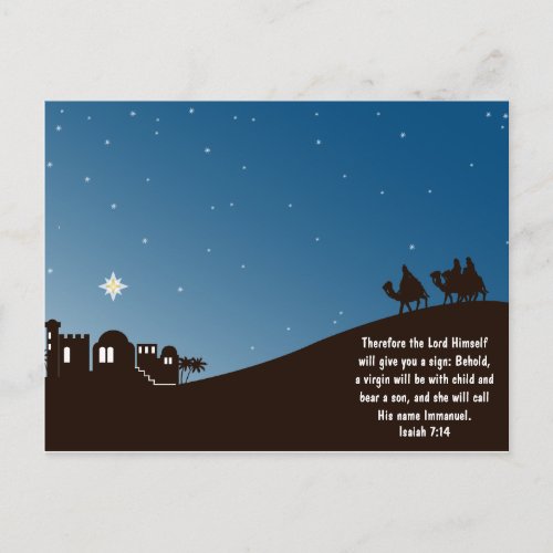 Wise Men Seek Him Christmas Postcard