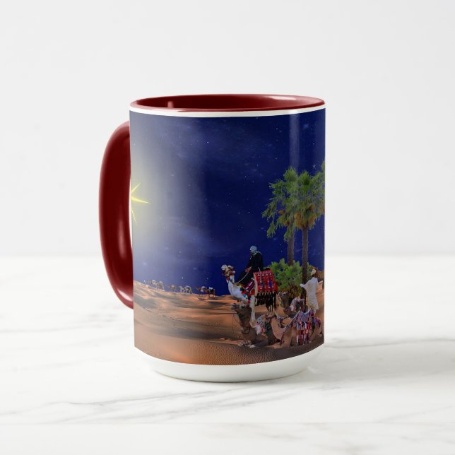 Wise Men Star Christmas Graphic Mug (Front Left)