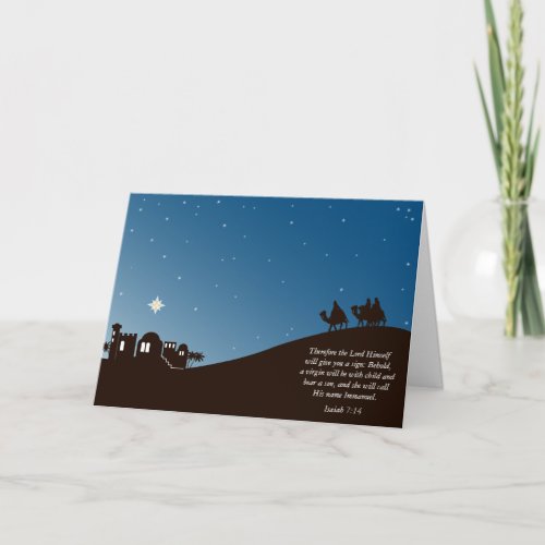 Wise Men Still Seek Him Christian Christmas Card