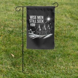 Wise Men Still Seek Him Christian Christmas Jesus Garden Flag
