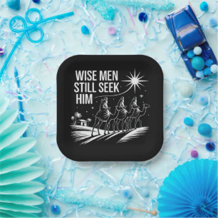 Wise Men Still Seek Him Christian Christmas Jesus Paper Plates