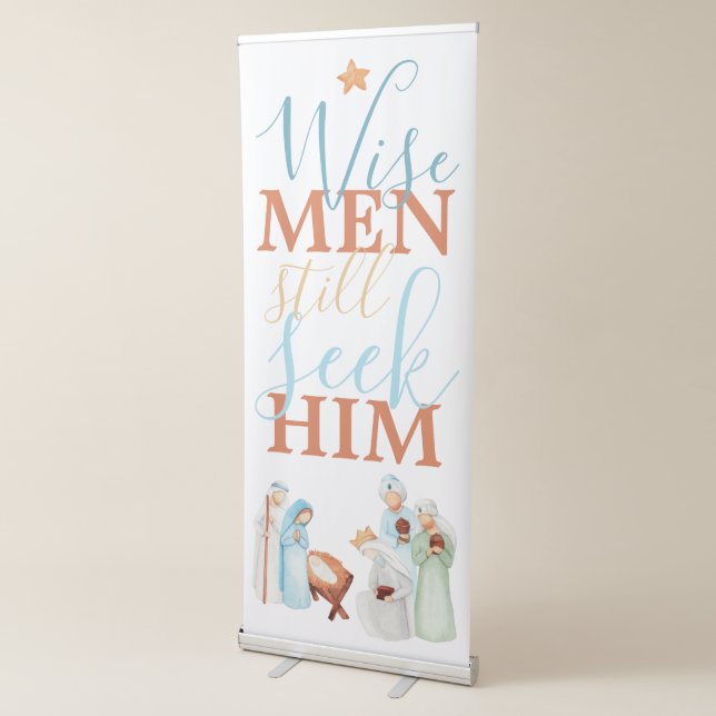 Wise Men Still Seek Him Christmas Banner (3/4)