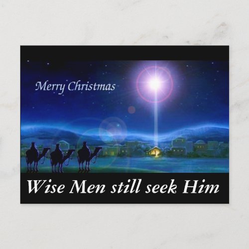 Wise Men still seek Him Christmas Greeting Card