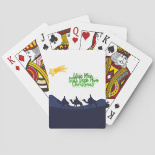 Wise Men Still Seek Him Christmas Poker Cards