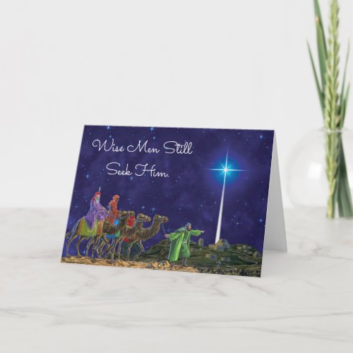 Wise men still seek him holiday card